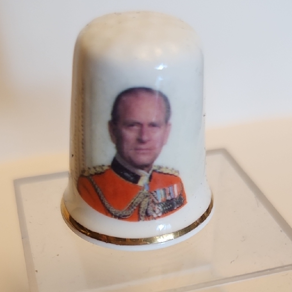 Bone China Thimble Royal Family Series Duke of Edinburgh